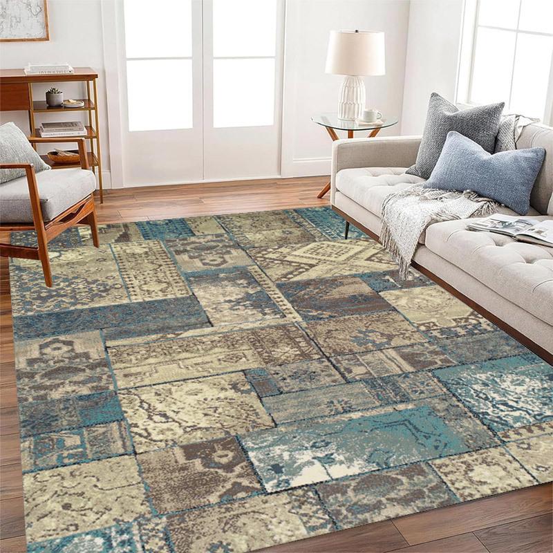 

Персидский ковер износостойкий и простой в уходе коврик для журнального столика в гостиной спальня утолщенный ковер у кровати 60 * 90Cm