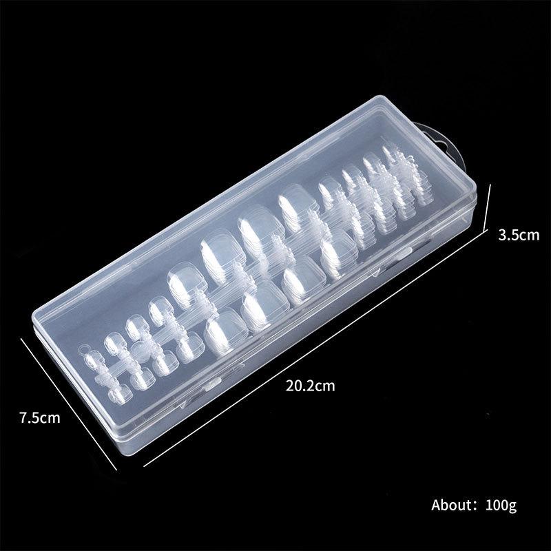 240Pcs Clear Acrylic Nail Tips French Fake Nail 500pcs UV Gel Manicure Fake Nails Half Cover False Nail