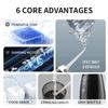 Portable Electric Water Flosser Oral Irrigator 4 Jet 3 Mode Rechargeable Dental Teeth Cleaner for Home Travel Use