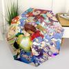 1 Stück Captain Tsubasa Automatischer Öffnungs-Outdoor-Regenschirm - Tragbares 3-fach faltbares Design mit 8-Rippen-Eisenrahmen, Perfekt für Fans, Reisende, den täglichen Gebrauch, ein