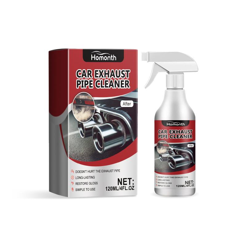 Exhaust Pipe Rust Remover 120ml Heavy Duty Degreaser Spray for Car and Motorcycle Exhaust System Cleaning