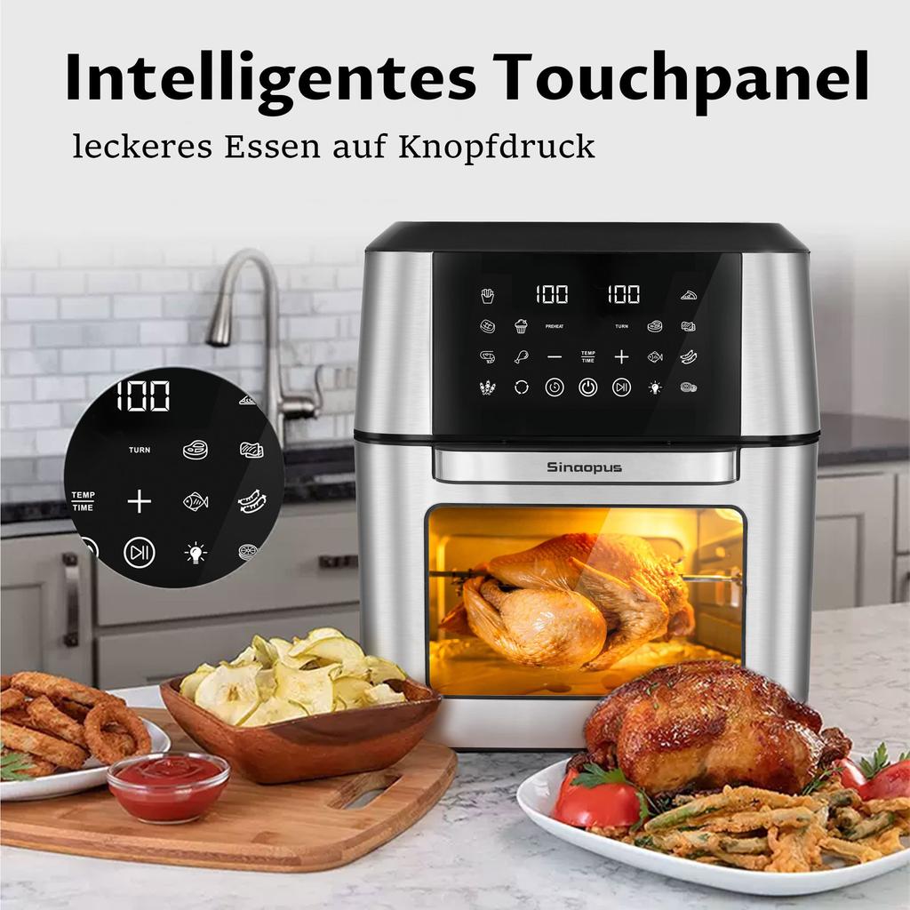 Air Fryer XXL 12L Multifunction Oven with Accessories, Easy Fry & Grill, Even Heating, 12 Functions, Easy To Clean