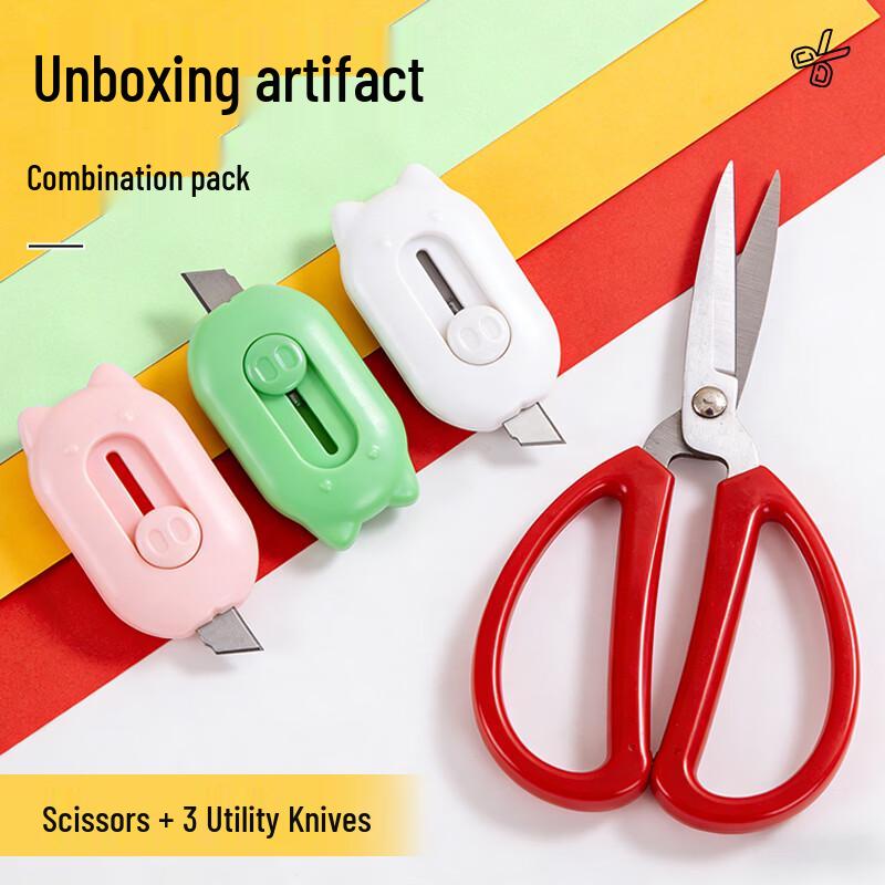 Oliven Retractable Mini Utility Knife зеленый/розовый