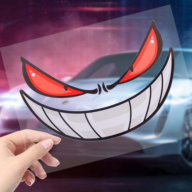 Car Devil's Eye Sticker Auto Motorcycle Body Styling Modification Demon Eyes Decal Helmet Personality DIY Decorative Stickers
