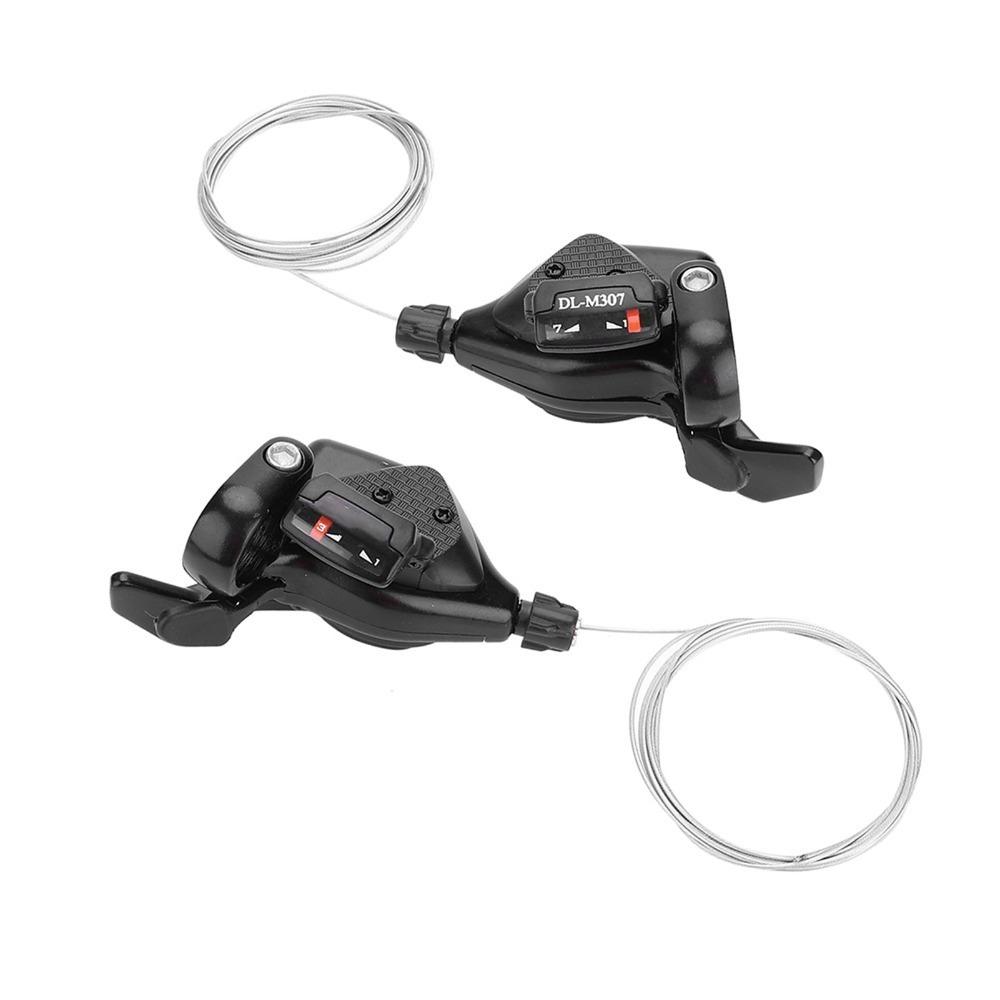 

1 pair 3X7/8/9 Speed Bicycle Gear Shift Derailleur Black Bike Thumb Gear Shifter Bike Maintenance 3x7Speed