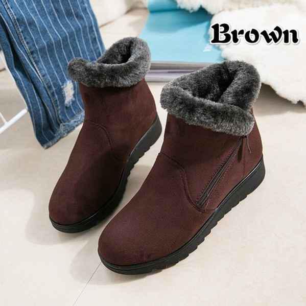 Winter Middle-aged and Elderly Thick Cloth Shoes Warm Snow Boots Large Size Cotton Boots