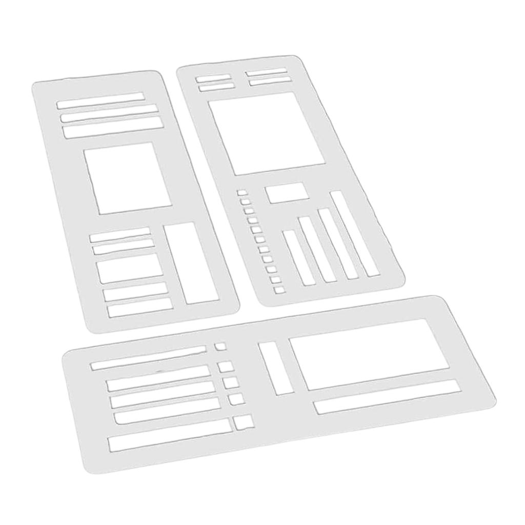 Handmade Flexible Record Template Flexible Ruler With Recording Templates