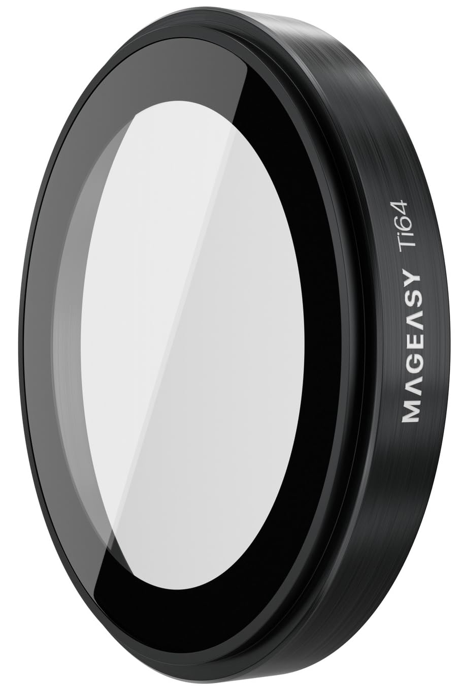 

MagEasy iPhone 16 Pro Max Camera Fingerprint and Scratch Titanium Clear Sapphire Crystal Lens Cover with iPhone 16 Pro Lenz Titanium Black Pro/16