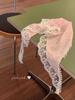 Korean Ins Lace Hair Scarf Women Retro Triangle Hair Band Strap Hair Bag Headscarf Hat Travel Photo Headband Turban Accessorie