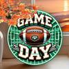 Metal Football Poster Garage Wall Art Decor
