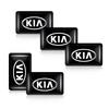 CAUWZ1 10/20/50Pcs 3D Epoxy Resin Emblem Stickers Decals For Kia Picanto Sportage Sonet Cerato Soul Sorento Rio Ceed Niro Ray Carnival