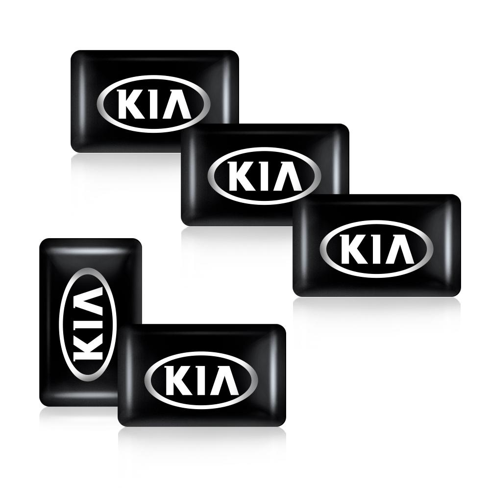 CAUWZ1 10/20/50Pcs 3D Epoxy Resin Emblem Stickers Decals For Kia Picanto Sportage Sonet Cerato Soul Sorento Rio Ceed Niro Ray Carnival