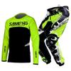 TAILLE 20 22 24 26 28 saimeng ensemble d'équipement pour enfants enduro motocross maillot pantalon mx kits moto VTT Course Off Road pour jeunes combinaison