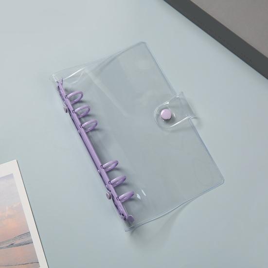 Waterproof Ledger Soft Cover Book A7/A6 Binder Clear A6 Budget Binder Soft Notebook Transparent Shell Office Supplies