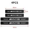 4Pcs Carbon Fiber Car Door Threshold Plate Stickers For Mercedes Benz AMG W206 W204 W205 W212 W213 W221 W222 W223 W251 W464 HH65