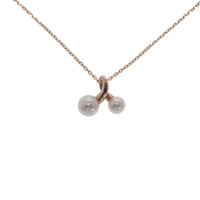 MIKIMOTO PP-20496I Necklace K18 Pink Gold Women