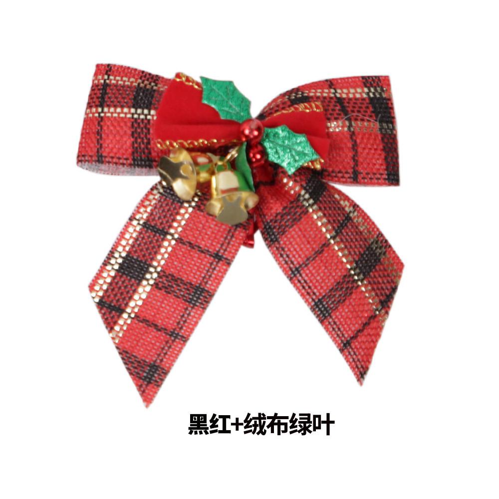 Unique Handmade Christmas Bow Ornament Set With Bells For Captivating Holiday Decor