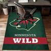 Minnesota Hockey Team Floor Mat for Living Room, Game Rooms, Office, Bedroom, Office Floor Mat Playful Design, Christmas Fan Gifts