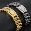 Vintage 316L Stainless Steel 19MM Width Twist Chain Bracelet for Men Men's Bracelets Birthday Jewelry Gifts for Dad Boyfriend