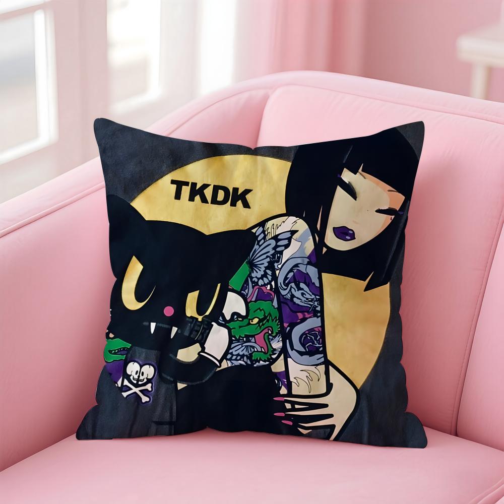 

T-Tokidoki Cushion Cover Home & Car Multi-Scene Pillow Cover - Reversible, Soft & Durable for Daily Use 30cmx30cm