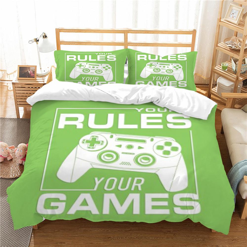 Home Bedclothes Hot Sale Kids Bedding Set Homes 3D Gamepad Design Duvet Cover Sets Pillowcase