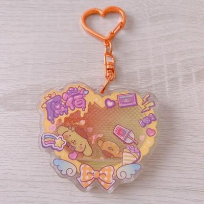 Sanrio pompompurin Acrylic Keychain Harajuku Limited Secret Unused JAPAN FS