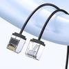 Space Saving Cat6A Ethernet Cable RJ45 10Gpbs Transmission Short Connector for Computer Broadband Router Accessories
