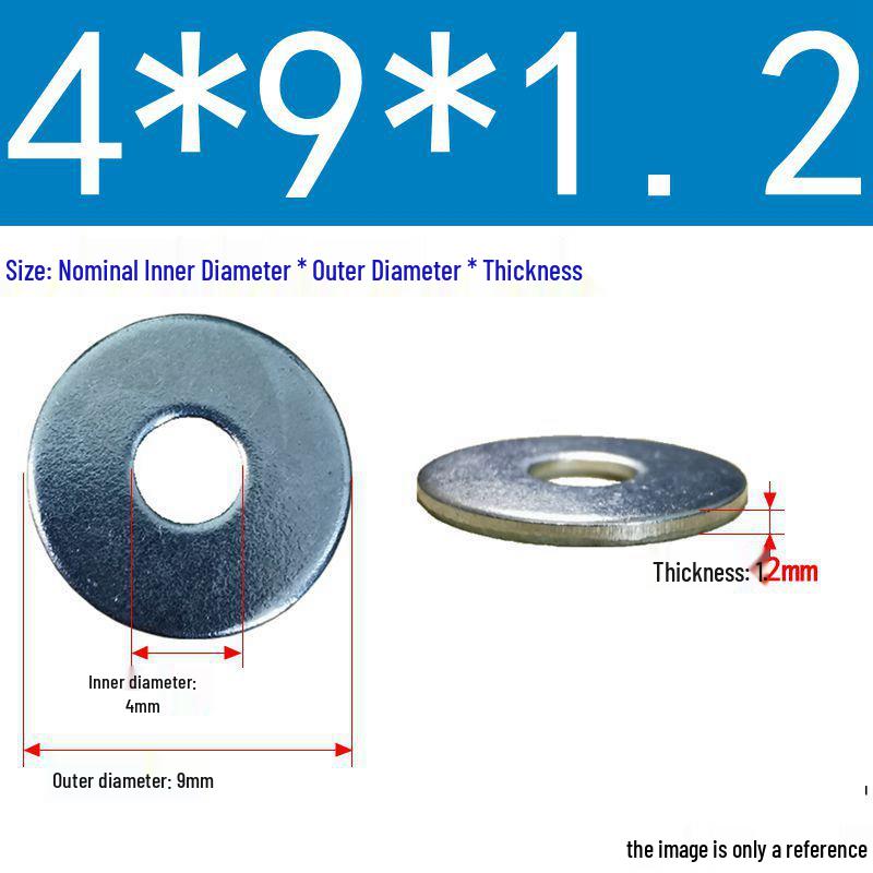 Galvanized Flat Metal Washer Spacer M3-M60