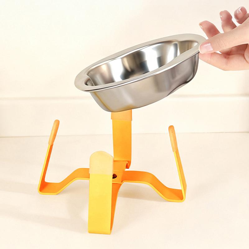 §Raised Cat Bowls Cat Food Bowl 304 Stainless Steel Shatter-resistant Elevated Pet Supplies For Puppy Cat