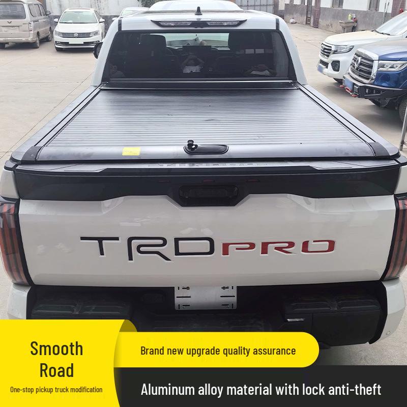 2022-2026 Tundra 5.7ft Kamyonet Kasası için Alüminyum Alaşımlı Manuel Rulolu Kapak