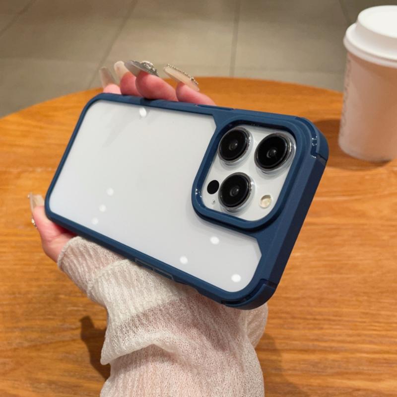 Luxury Shockproof Clear Phone Case For iPhone 15 14 Plus 11 12 13 Pro Max 13 Rugged Soft Silicone Bumper Transparent Hard Cover