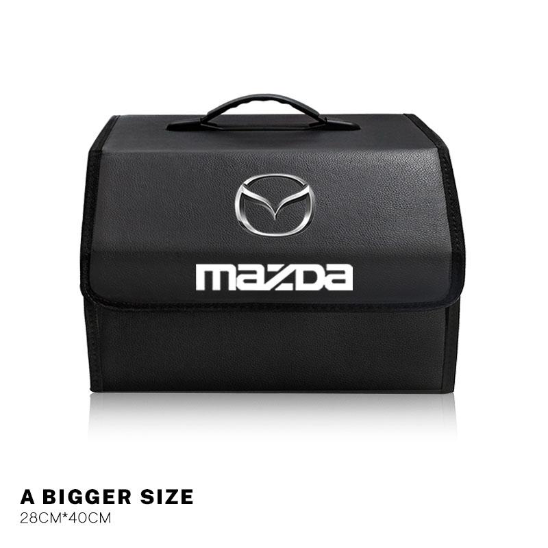 Boîte Organisateur Pliante pour Coffre de Voiture Valise en Cuir Bacs de Rangement Pour Mazda 2 3 6 5 Atenza CX3 CX5 MX5 CX7 Axela CX30 CX90 CX60 CX50