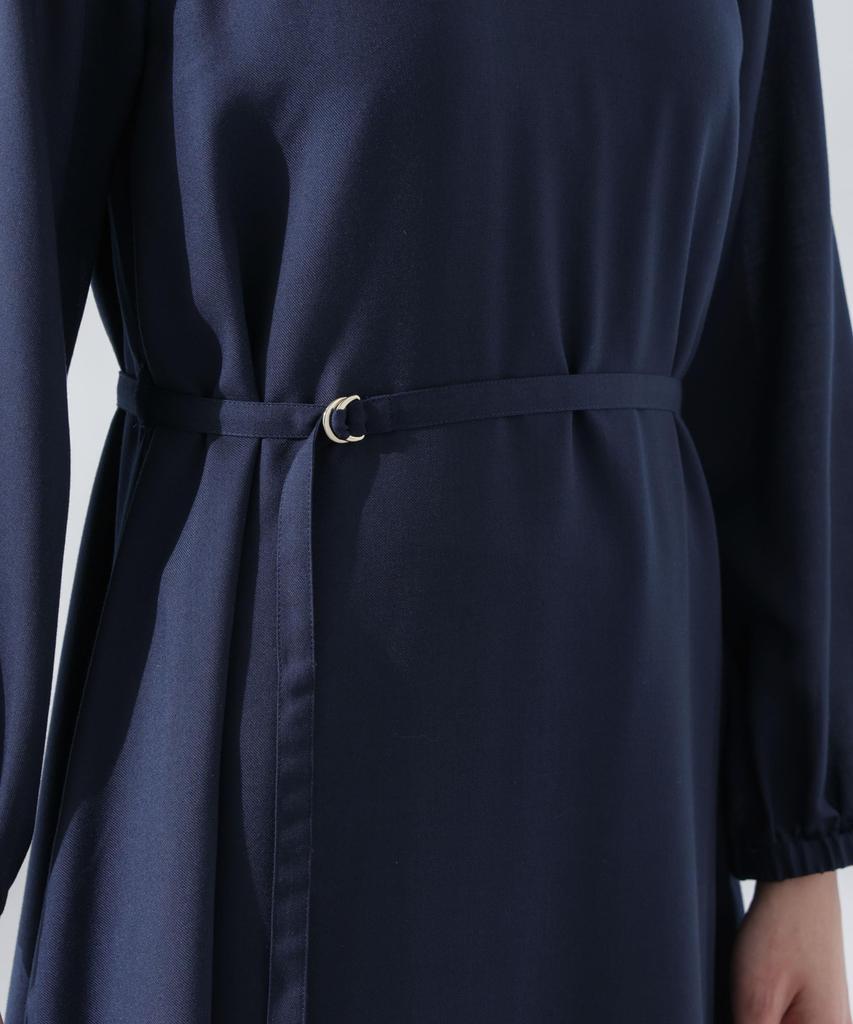 Nano Universe Belted Viella Size S Women's Dress, 040, Beige, 669-5119308