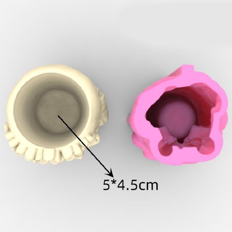 Flower Pot Silicone Mold Angel Resin Mould DIY Succulent Planter Molds Craft Art