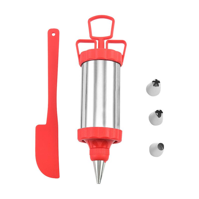 Stainless Steel Cookie Decorating Gun Sets Biscuit Press Maker Cream DIY Pastry Syringe Extruder Nozzles Kitchen Baking Tools