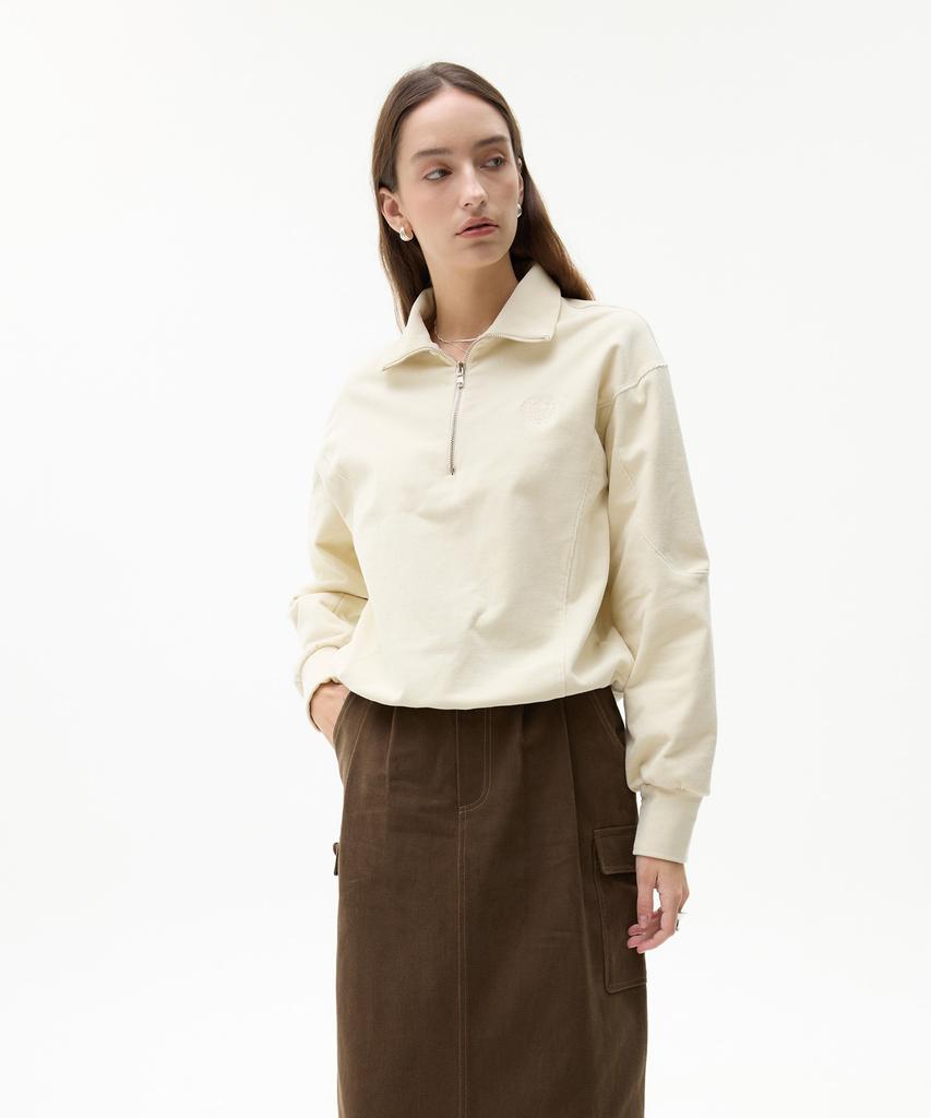 Latizen Lk Pintuck Cotton Skirt(Brown)