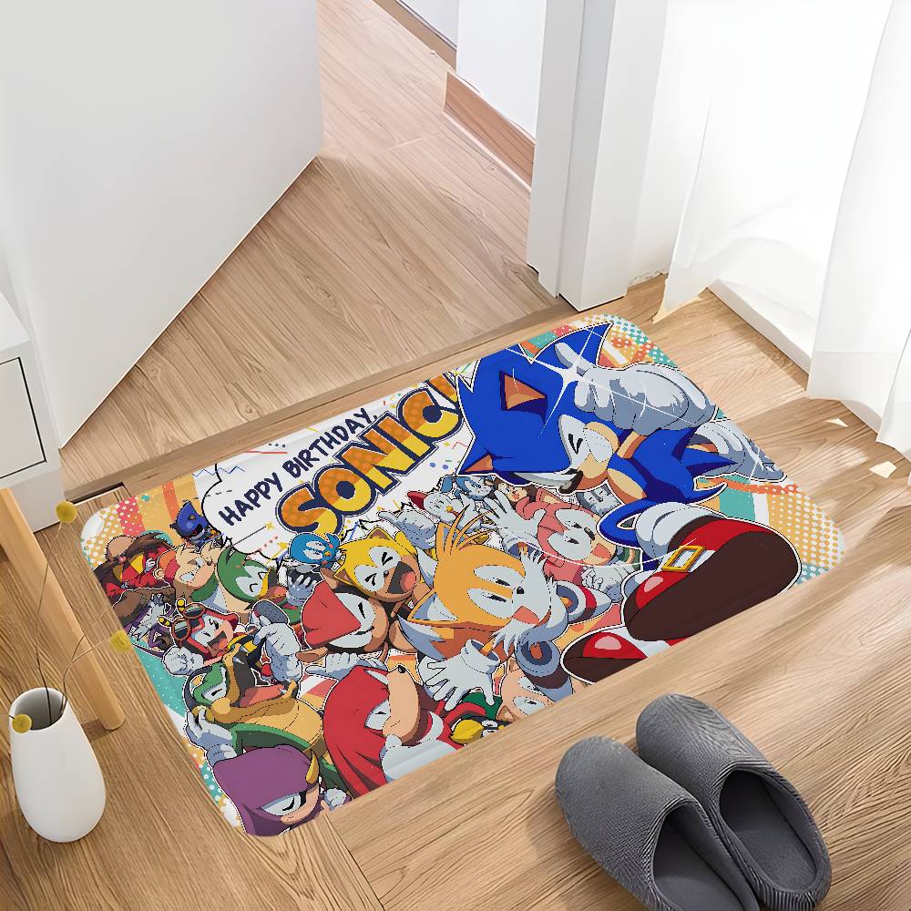 S-Sonics Game Cartoon Floor Mat Cheaper Anti-slip Modern Living Room Balcony Printed Bedside Mats