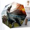 1PC Dinosaur Volcano Automatic Open/Close, Durable Foldable Design, Fashionable Compact Umbrella for Outdoor Adventures, Daily
