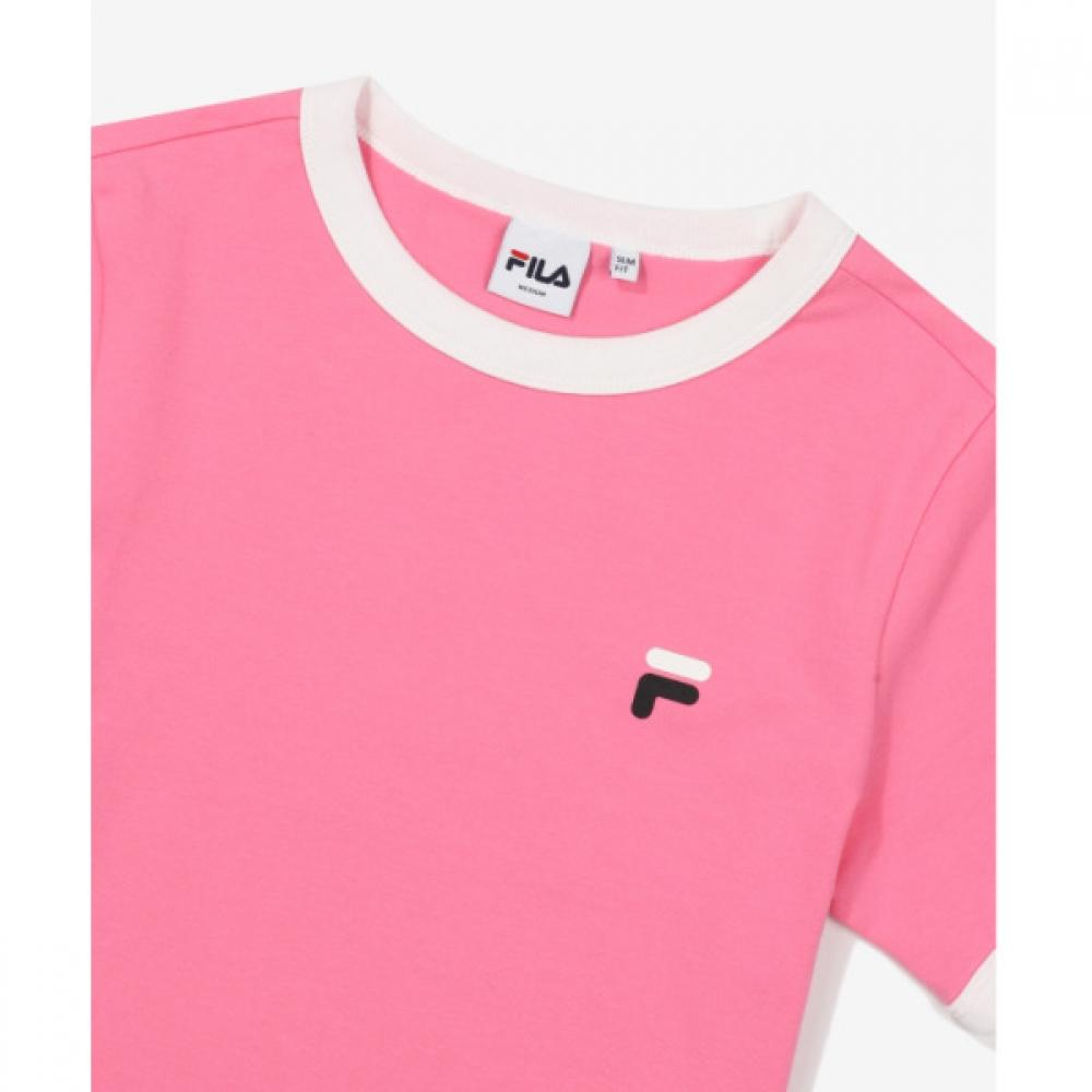 Fila Women S Slim Fit Life Crop Short Sleeve Tee fS2rSf2152f Pik