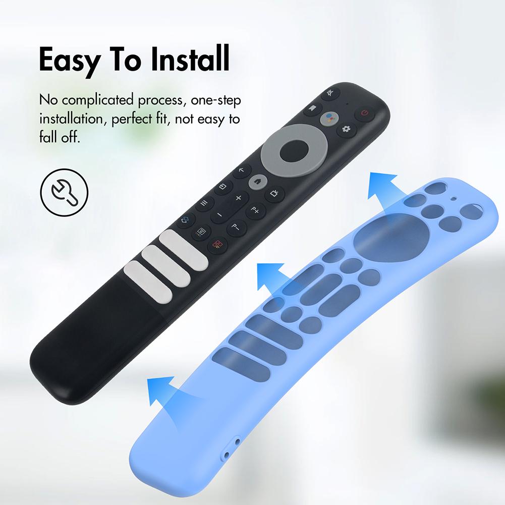 Silicone Protective Case for TCL RC902V Remote Control Smart TV Protective Cover Sleeve For TCL-RC802NU1 Full Package Protective