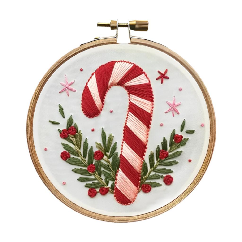 Christmas Embroidery Starter Kit Embroidery with Christmas Pattern Hand Craft for Beginners