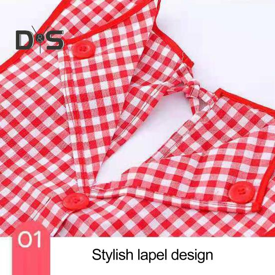 Water-resistant Cooking Bib Tie Back Design Useful Kitchen Apron Anti-greasy Anti-wear Overalls