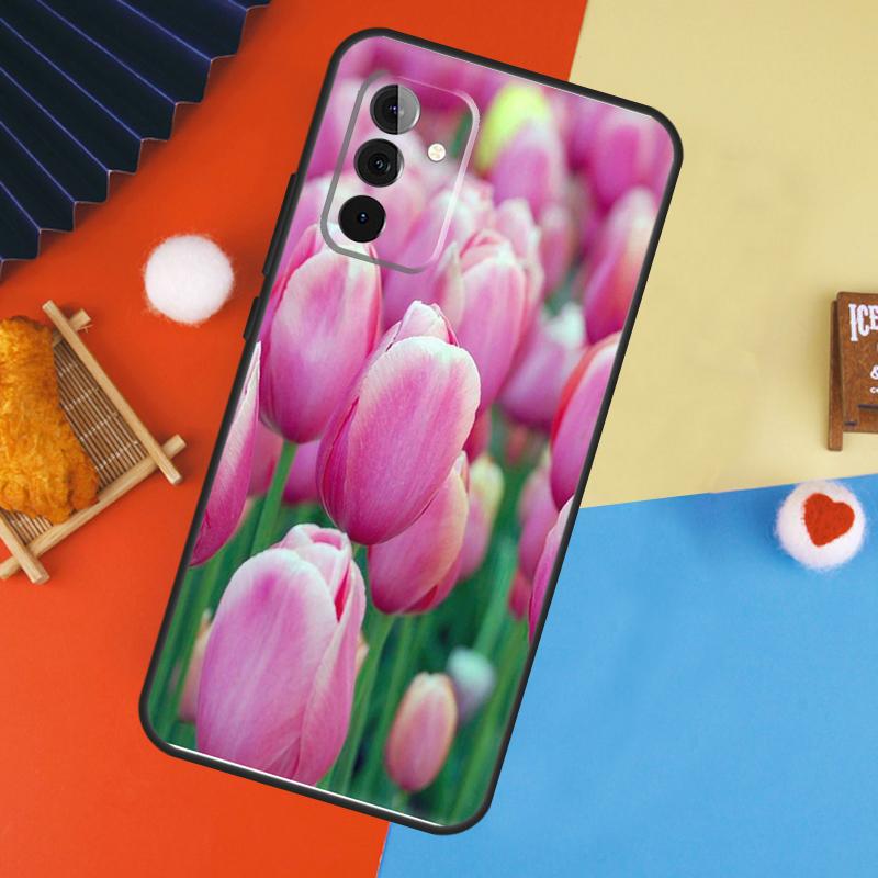 Tulip Flower Colorful Case For Samsung Galaxy A16 A26 A36 A56 A17 A55 A35 A15 A52 A32 A12 A53 A33 A13 A14 A34 A54