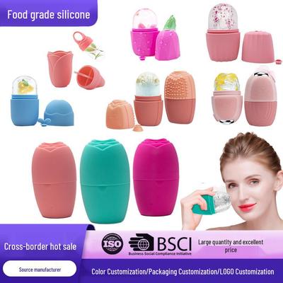 Ice Roller Silicone Face Mask Mold for Puffiness - Facial Massage Ice Pack Tray