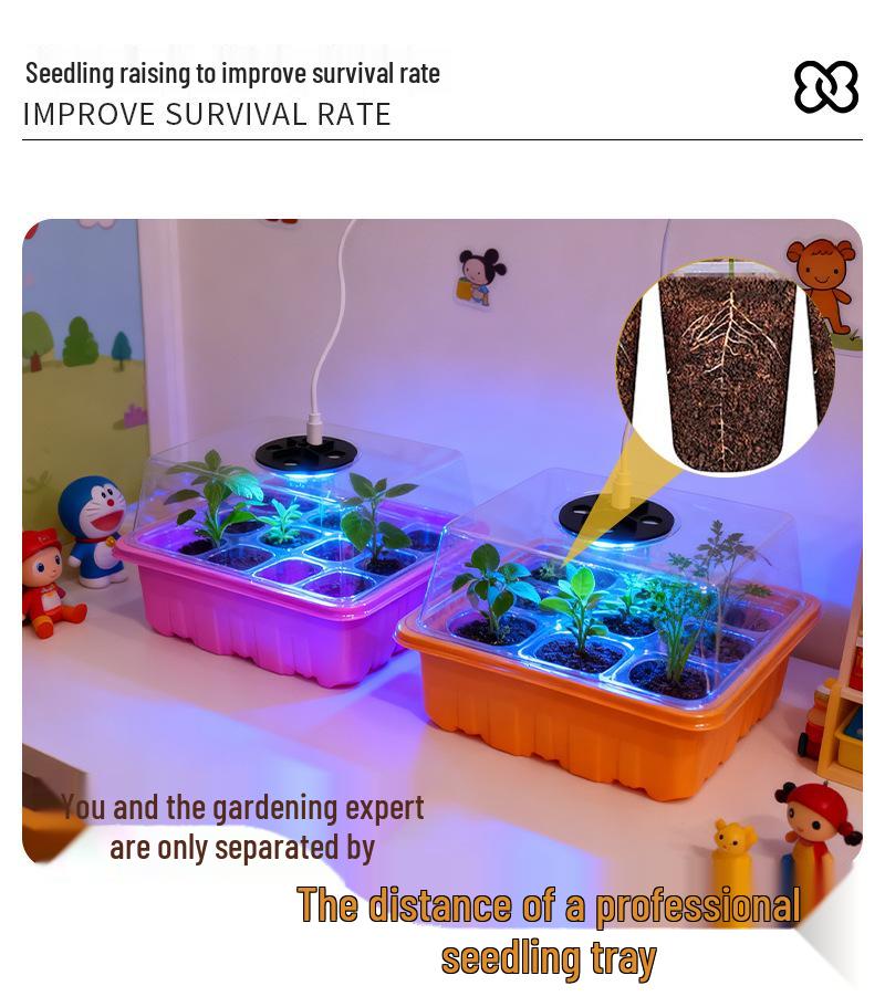 High Lid Seedling Box with Controller Accessories for Home Gardening