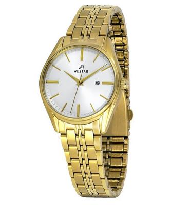 Profile Gold Tone Stainless Steel White Dial Quartz 40210GPN107 Women's Watch