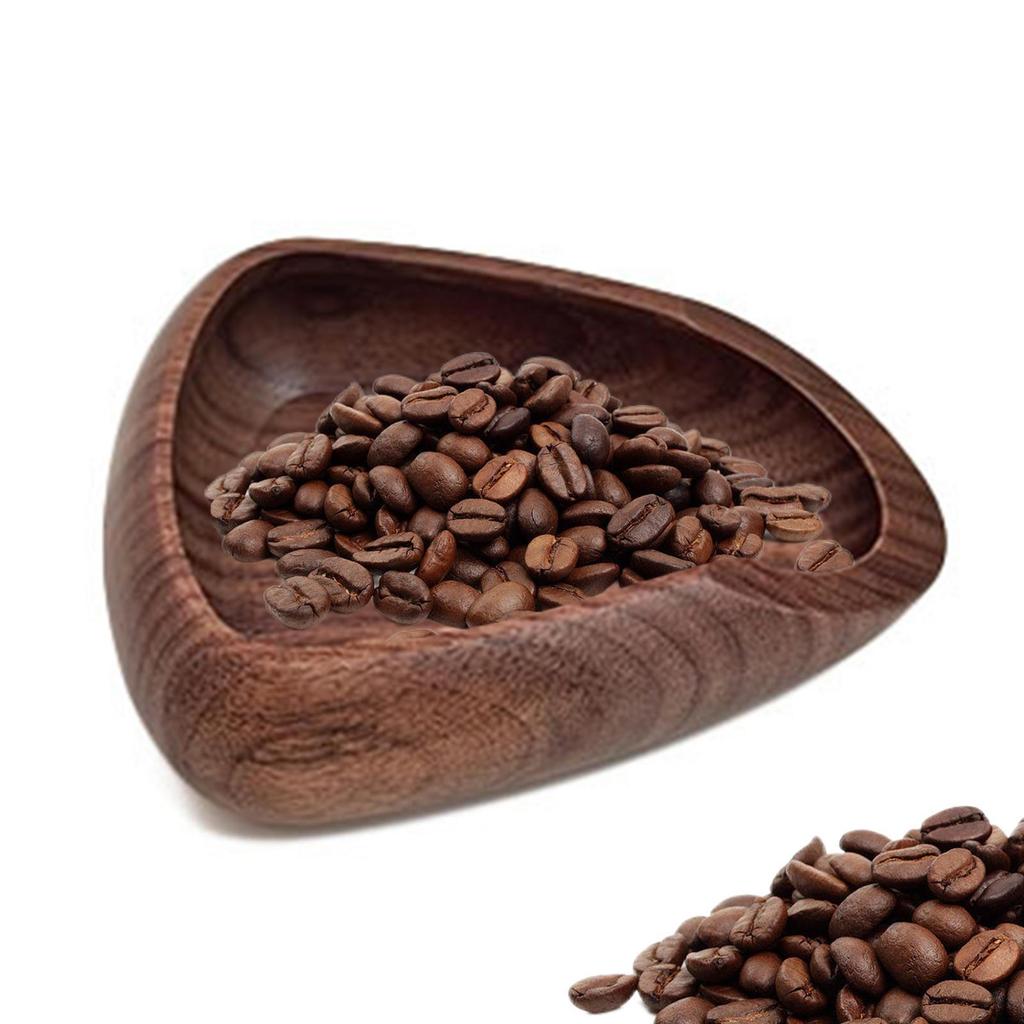 Coffee Bean Bowl Container Wooden Tea