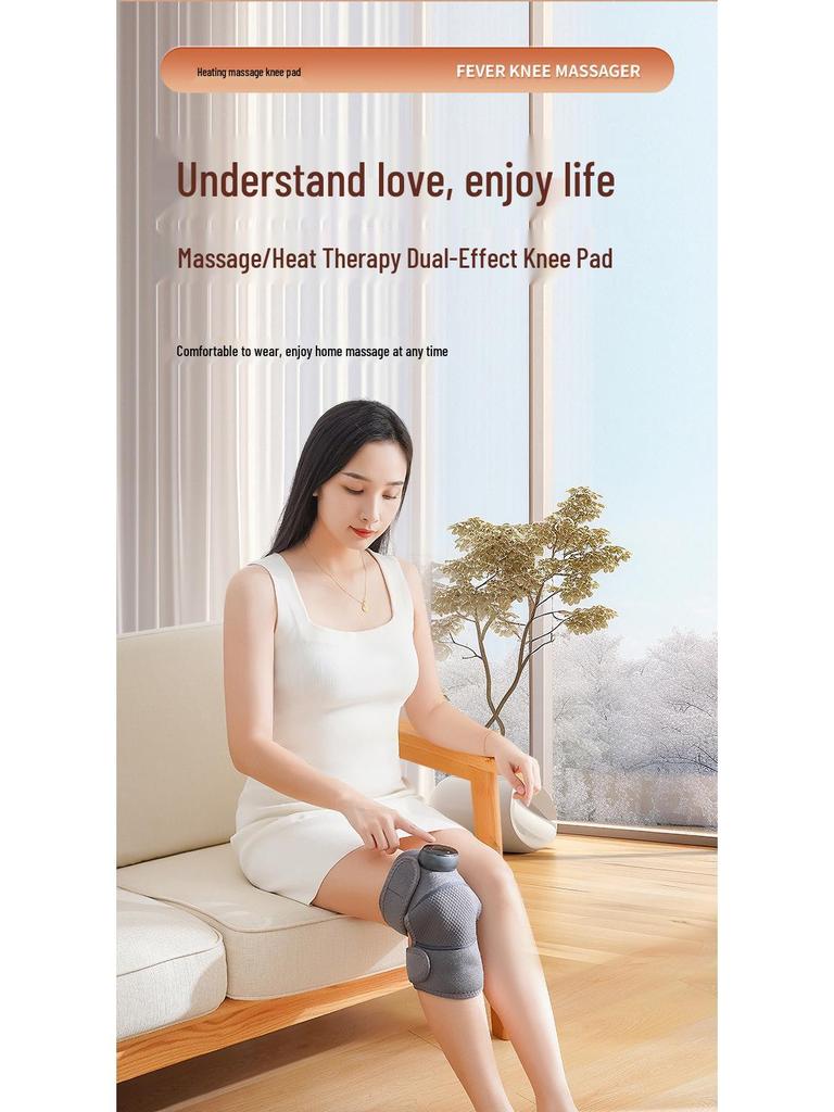 Self-Heating Knee Massager: Electric Warm Compress for Joint Pain Relief