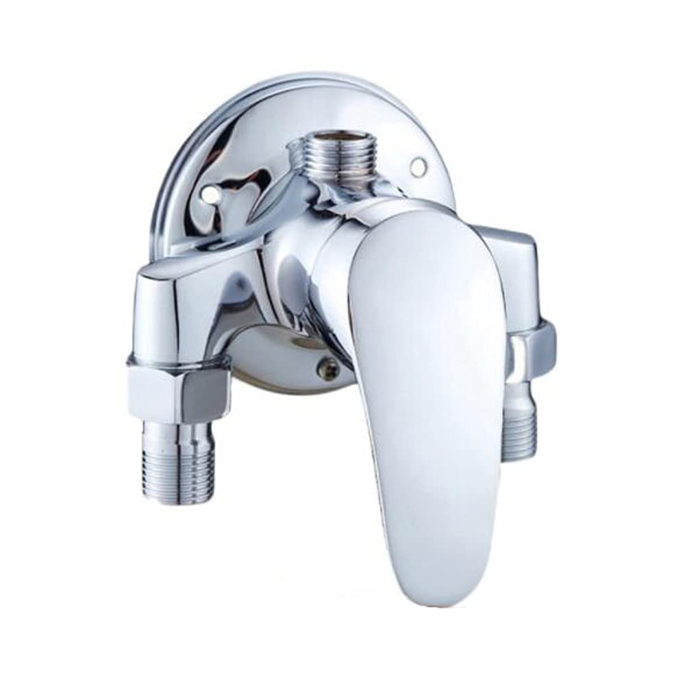 

SONTAKUKOU Water Tap for Bathroom Hot Double Water Free Wall Mounted Sink/Kitchen, Water/Shower, Tap, Hot/Cold Switching, Swivel, (Copper, 560g)