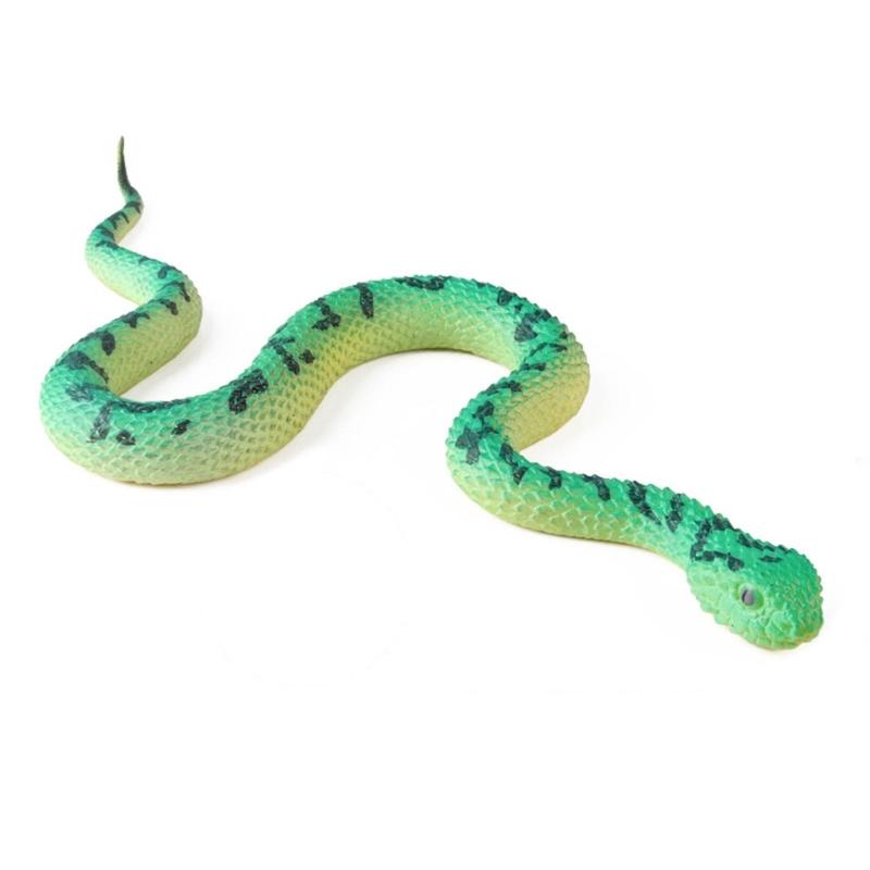 Weiches Gummischlangenmodell Realistisches Schlangen-Actionfigur-Spielzeug Solide Schlangenfigur für Halloween-Streich und Stressabbau
